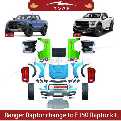 Ranger Raptor -Änderung zum F150 Raptor Body Kit